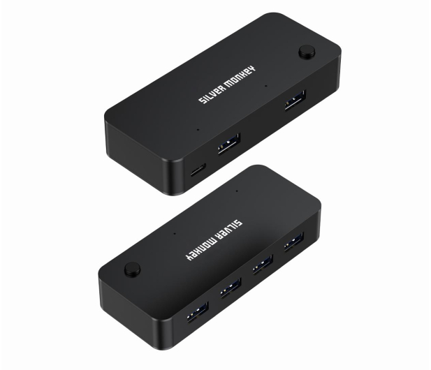 Silver Monkey Switch Box HUB 4 x USB 3.1 + USB-C (DC) (na 2 komputery) - 1270413 - zdjęcie 5